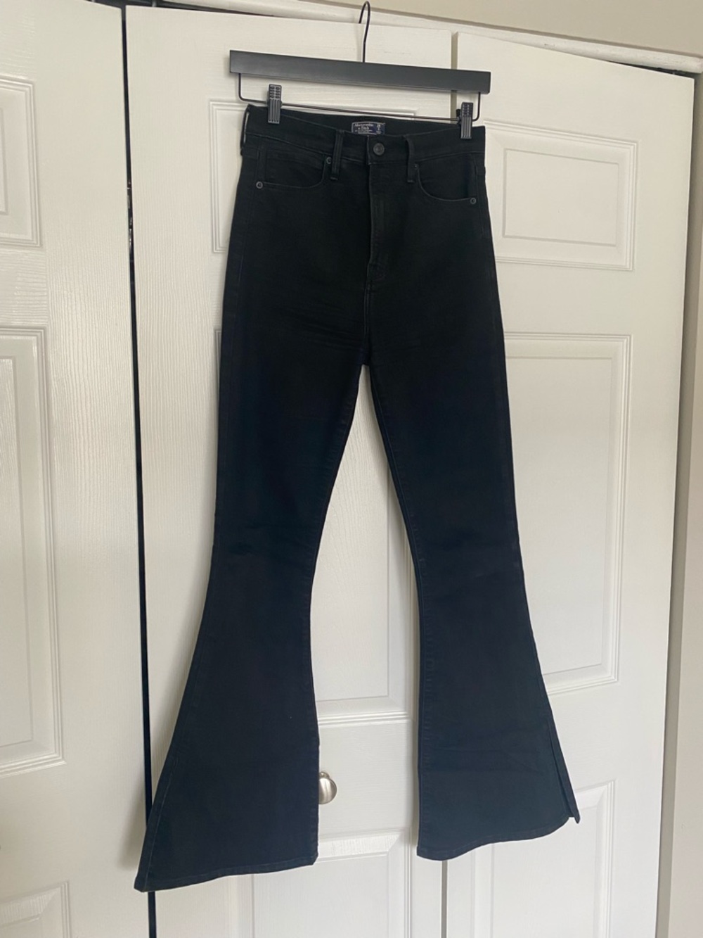 Abercrombie & Fitch Black Ultra High-Rise Flare Jeans